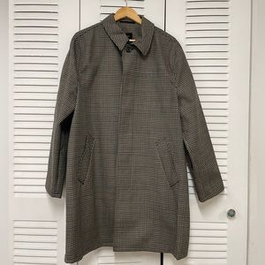 HOUNDSTOOTH WATER RESISTANT CAR COAT